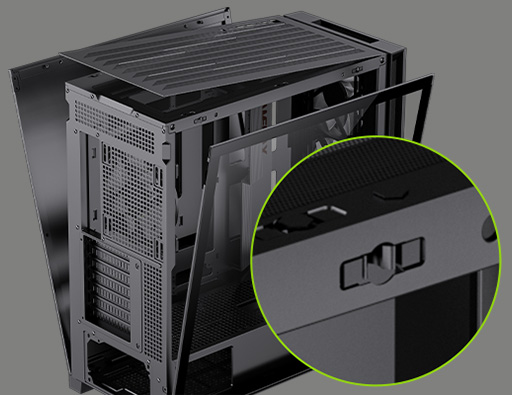 GAMEMAX Mid Tower Gaming Case LEADER 2 BK Leader 2 BK Black case